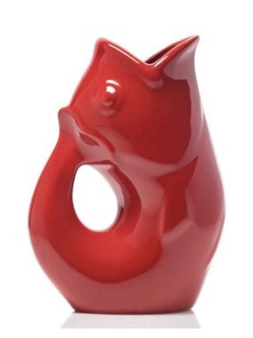 Red Ceramic Gurgle Pot